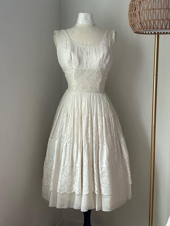 henri bendel Dresses & Skirts - Vintage 1950s Henri Bendel White Lace Dress